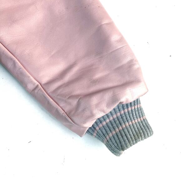 Vintage Hard Rock Maui Varsity Jacket | Pink & Gray Wool | Y2K Streetstyle | M - Picture 16 of 16